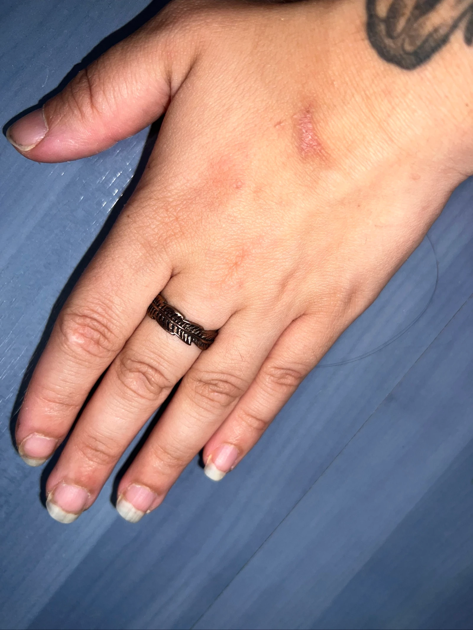Bague fantaisie couleur bronze  – photo 3